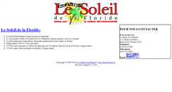 Desktop Screenshot of lesoleildelafloride.net