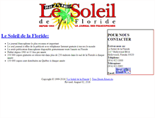 Tablet Screenshot of lesoleildelafloride.net