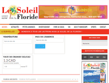 Tablet Screenshot of lesoleildelafloride.com